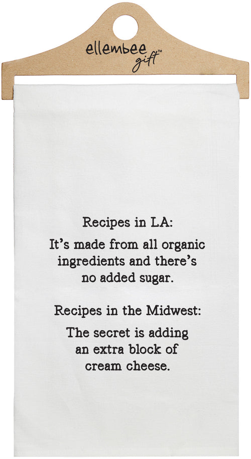 Recipes in LA: It's made from all organic ingredients and there's no added sugar. Recipes in the midwest: The secret is adding an extra block of cream cheese - white funny kitchen towel