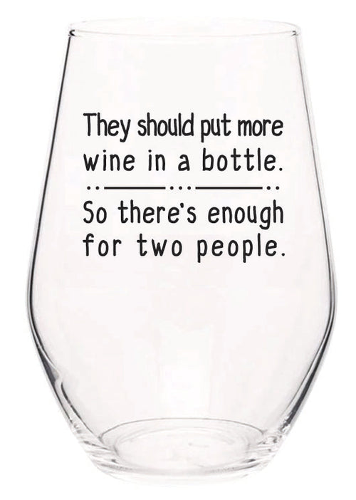 Queen – Cute Funny Stemless Wine Glass, Large Glasses, Etched